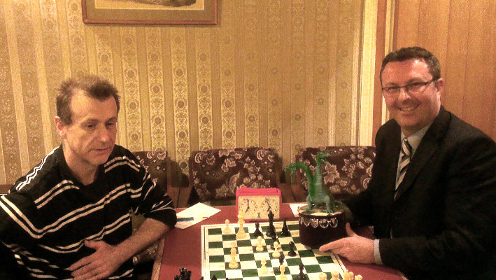 Nicol Bathie (left), club champion 2014